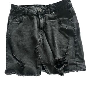 Black Wild Fable Denim Miniskirt